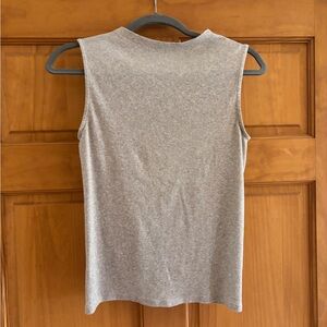 Everlane Heather Oatmeal Sleeveless Crewneck Tank